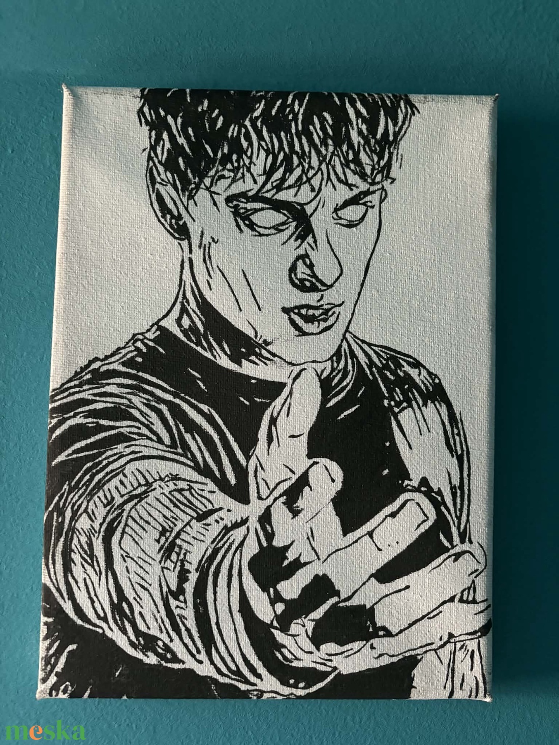 Kézzel festett rajongói festmények - művészet - festmény - akril - Meska.hu