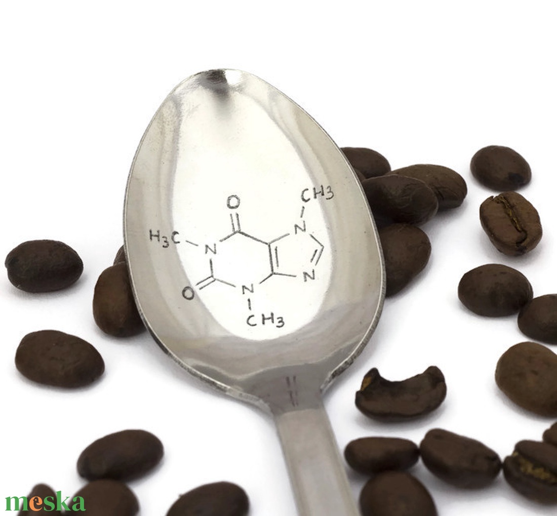 Koffein molekula kanál - otthon & életmód - konyhafelszerelés, tálalás - tálalás - kanál & villa - Meska.hu Koffein molekula kanál - otthon & életmód - konyhafelszerelés, tálalás - tálalás - kanál & villa - Meska.hu