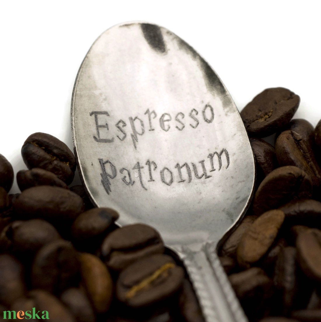 Espresso Patronum kiskanál - otthon & lakás - konyhafelszerelés, tálalás - tálalás - kanál & villa - Meska.hu