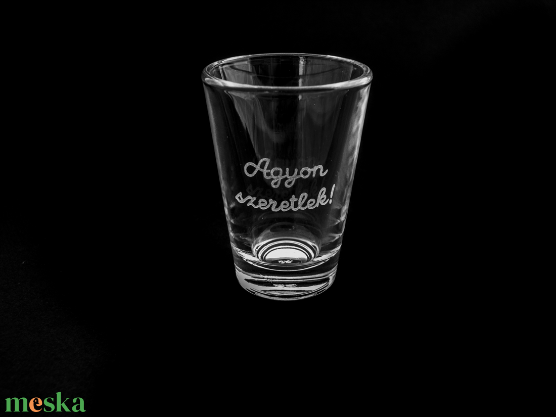 Agyon szeretlek - otthon & életmód - konyhafelszerelés, tálalás - tálalás - pálinkás poharak, szettek - Meska.hu