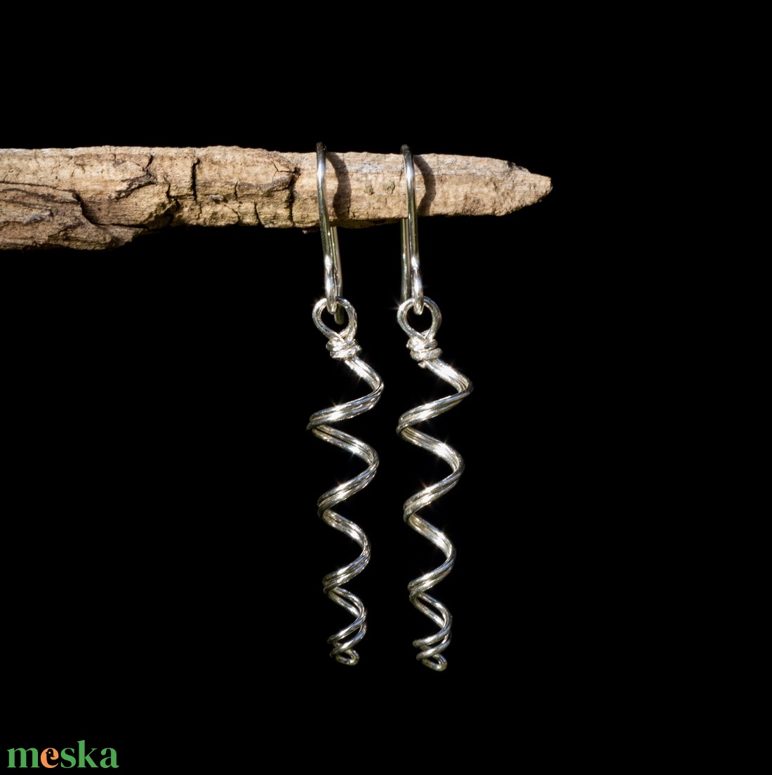 Ezüst jégcsap fülbevaló - ékszer - fülbevaló - lógó fülbevaló - Meska.hu