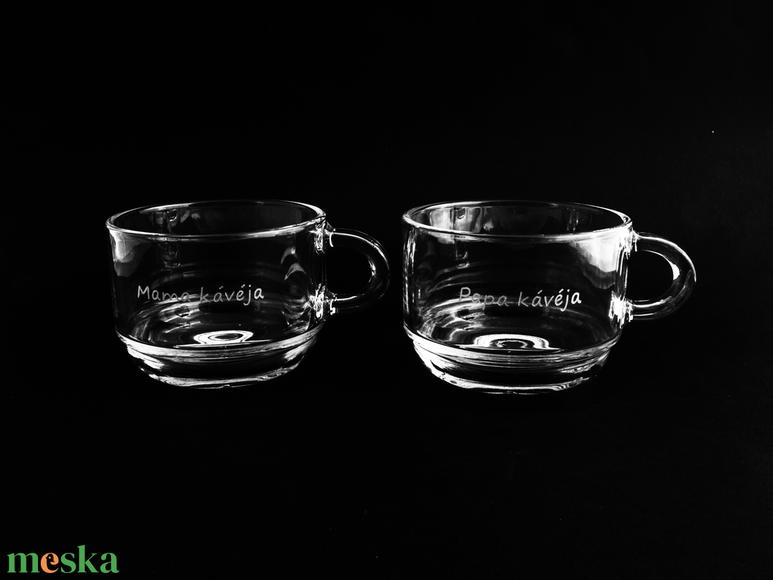 Mama, papa kávéja - otthon & életmód - konyhafelszerelés, tálalás - tálalás - pálinkás poharak, szettek - Meska.hu