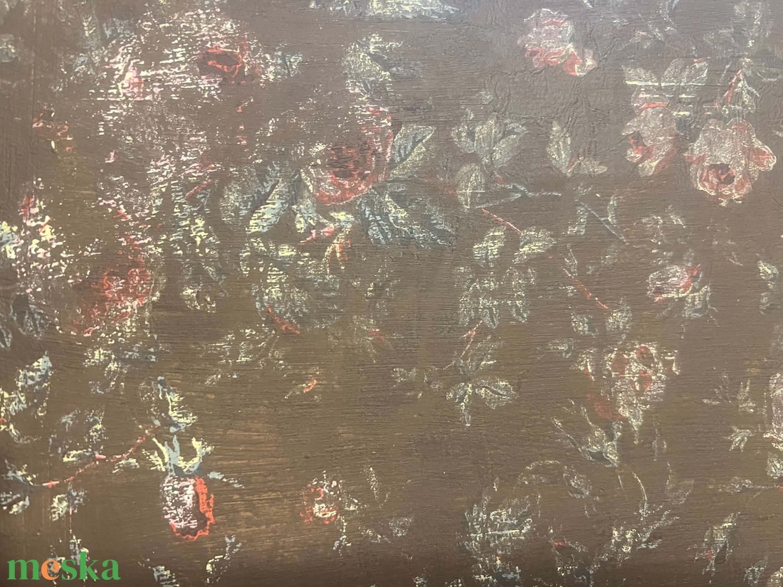  Fleurs d'Antan (Régi idők virágai)� Egyedi vintage tálca - otthon & életmód - konyhafelszerelés, tálalás - tálalás - tálca - Meska.hu