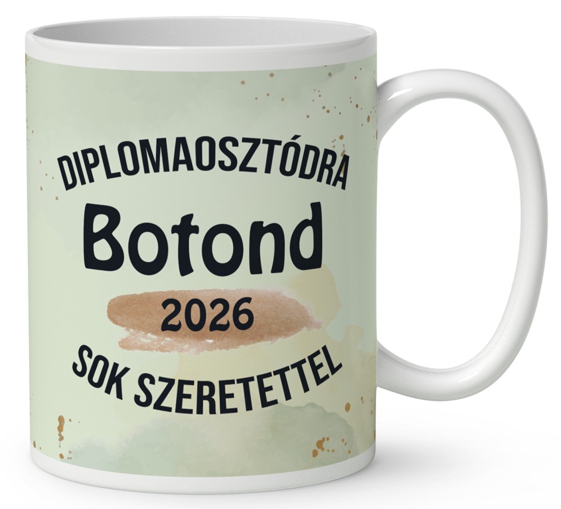 Névvel kérhető Maki - 2026 évi Ballagásra mintás bögre - otthon & életmód - konyhafelszerelés, tálalás - tálalás - bögre & csésze - Meska.hu