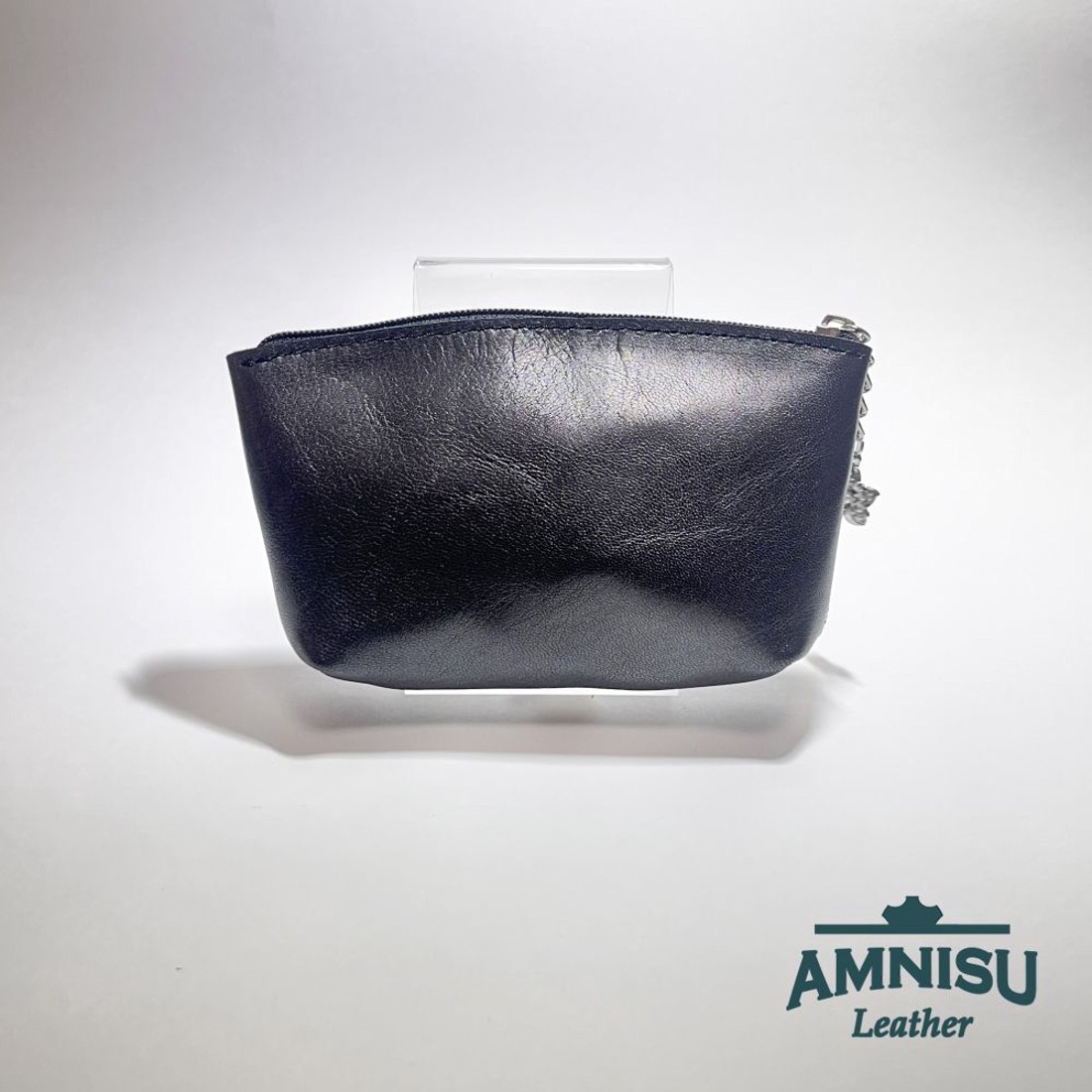 Sötét ezüst - párduc mintás egy cipzáras egyenes kristály köves kulcstartó E8001 - táska & tok - kulcstartó & táskadísz - kulcstartó - Meska.hu