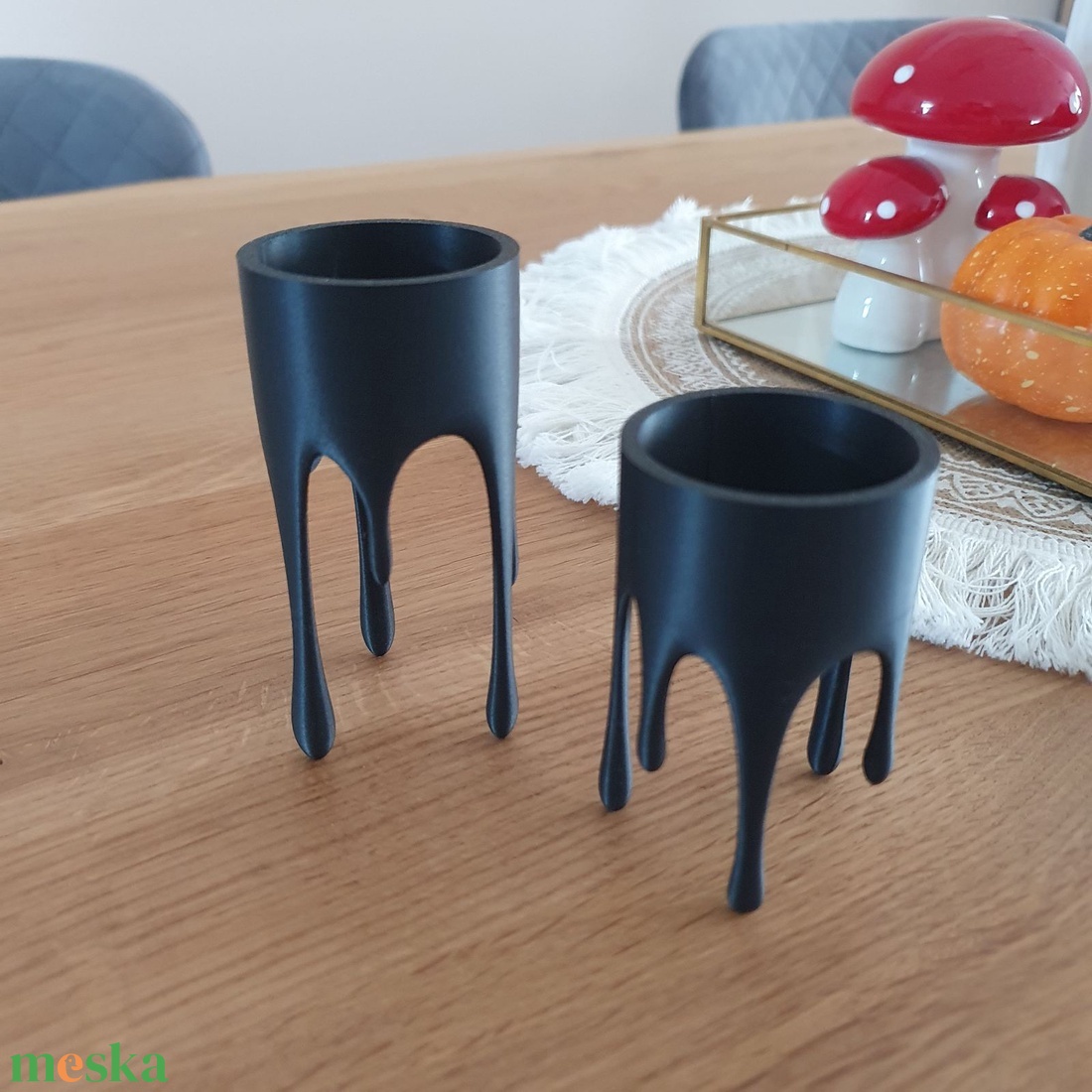 Különleges, csepp formájú LED mécsestartó � egyedi 3D nyomtatással - otthon & életmód - dekoráció - halloween - halloweeni dekoráció - Meska.hu