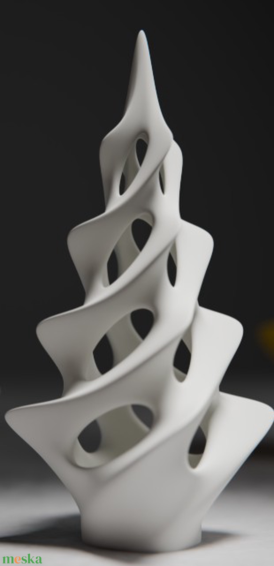 Modern 3D nyomtatott spirál karácsonyfa dekor - karácsony - karácsonyi lakásdekoráció - ünnepi asztaldekoráció - Meska.hu