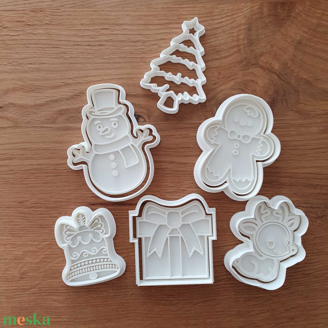 Karácsonyi sütikiszúró szett  klasszikus 3D nyomtatott formák (67 cm) - karácsony - karácsonyi sütés-főzés - Meska.hu Karácsonyi sütikiszúró szett  klasszikus 3D nyomtatott formák (67 cm) - karácsony - karácsonyi sütés-főzés - Meska.hu