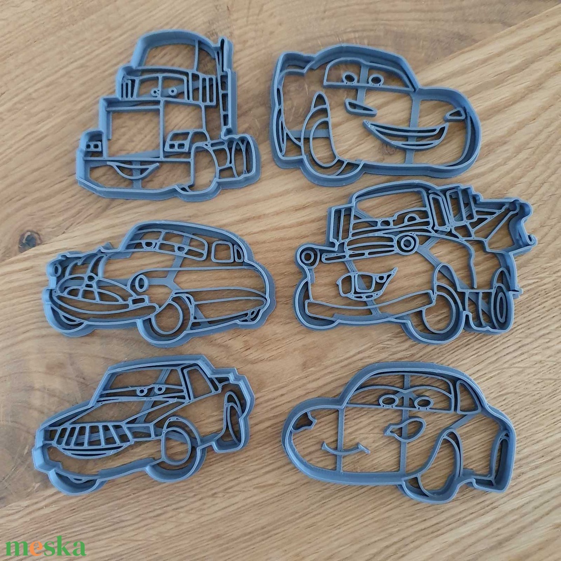 Verdák / Cars 3D sütikiszúró szett � McQueen, Matuka, Cruz, Hudson, 6 darabos - otthon & életmód - konyhafelszerelés, tálalás - sütés, főzés - sütikiszúró - Meska.hu