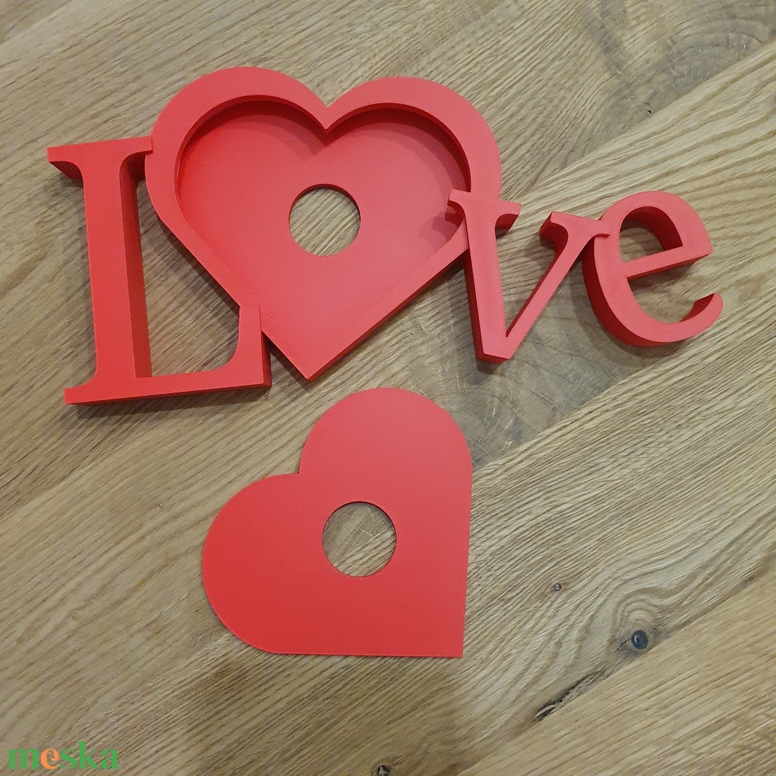 LOVE feliratos szíves képkeret � egyedi fotós dekor, romantikus ajándék - otthon & életmód - dekoráció - kép & falikép - képkeret - Meska.hu