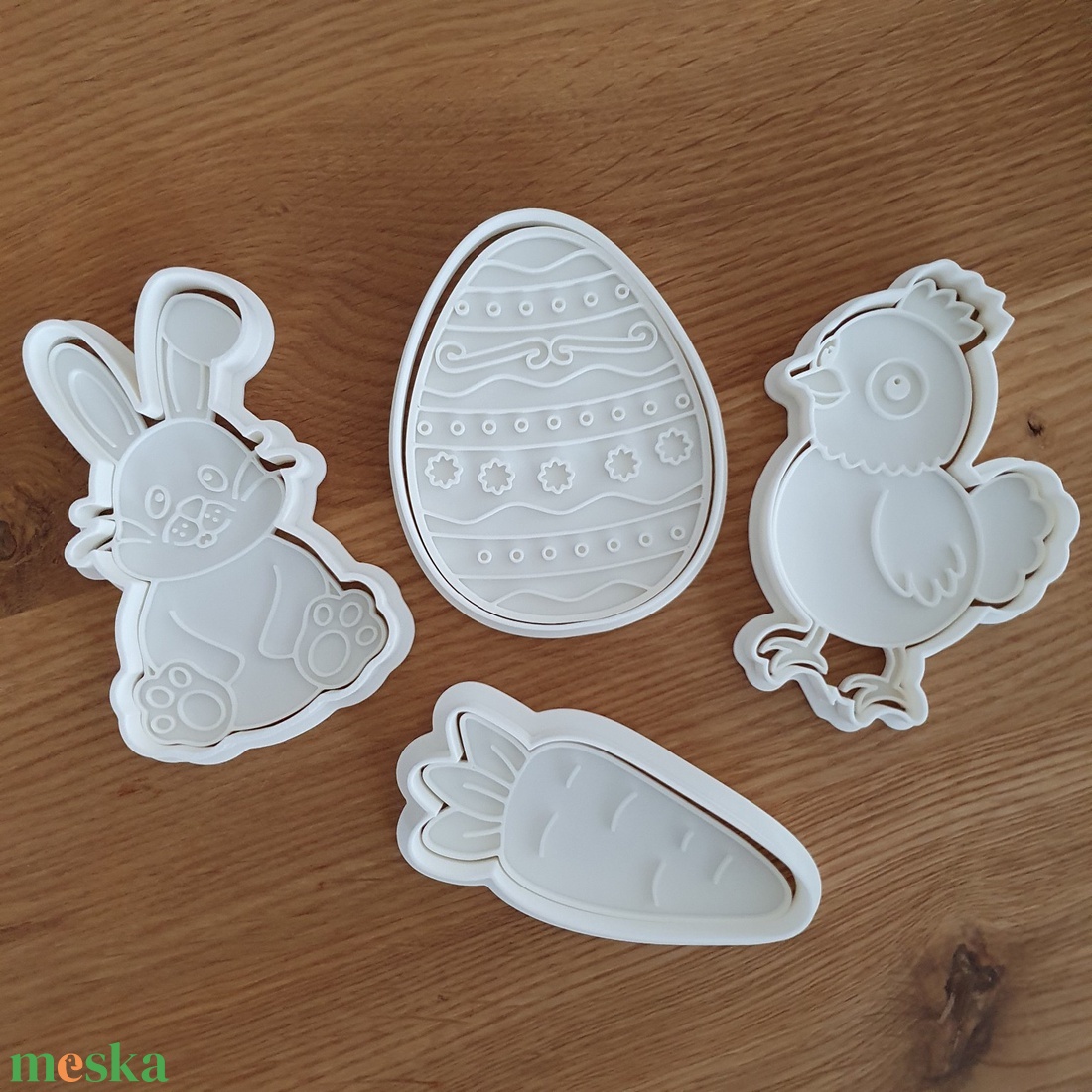 Húsvéti sütikiszúrók � nyuszi, tojás, csibe és répa, tavaszi süteményformák - otthon & életmód - konyhafelszerelés, tálalás - sütés, főzés - sütikiszúró - Meska.hu