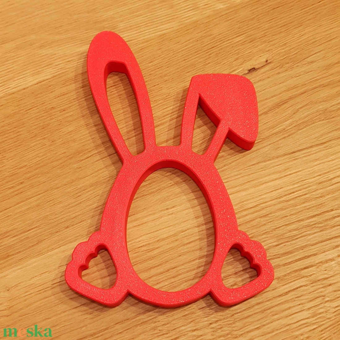 Húsvéti nyuszi Kinder tojás tartó � 3D nyomtatott dekoráció, fehér színben - ünnepi díszek, dekorációk - húsvéti díszek és dekorációk - húsvéti tojástartó - Meska.hu