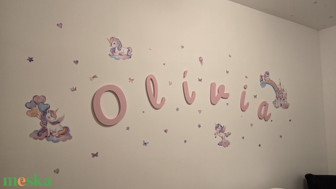 Egyedi név faldekor � modern 3D betűk, több méretben, stílusban és színben - otthon & életmód - dekoráció - fali és függő dekoráció - betű & név - Meska.hu