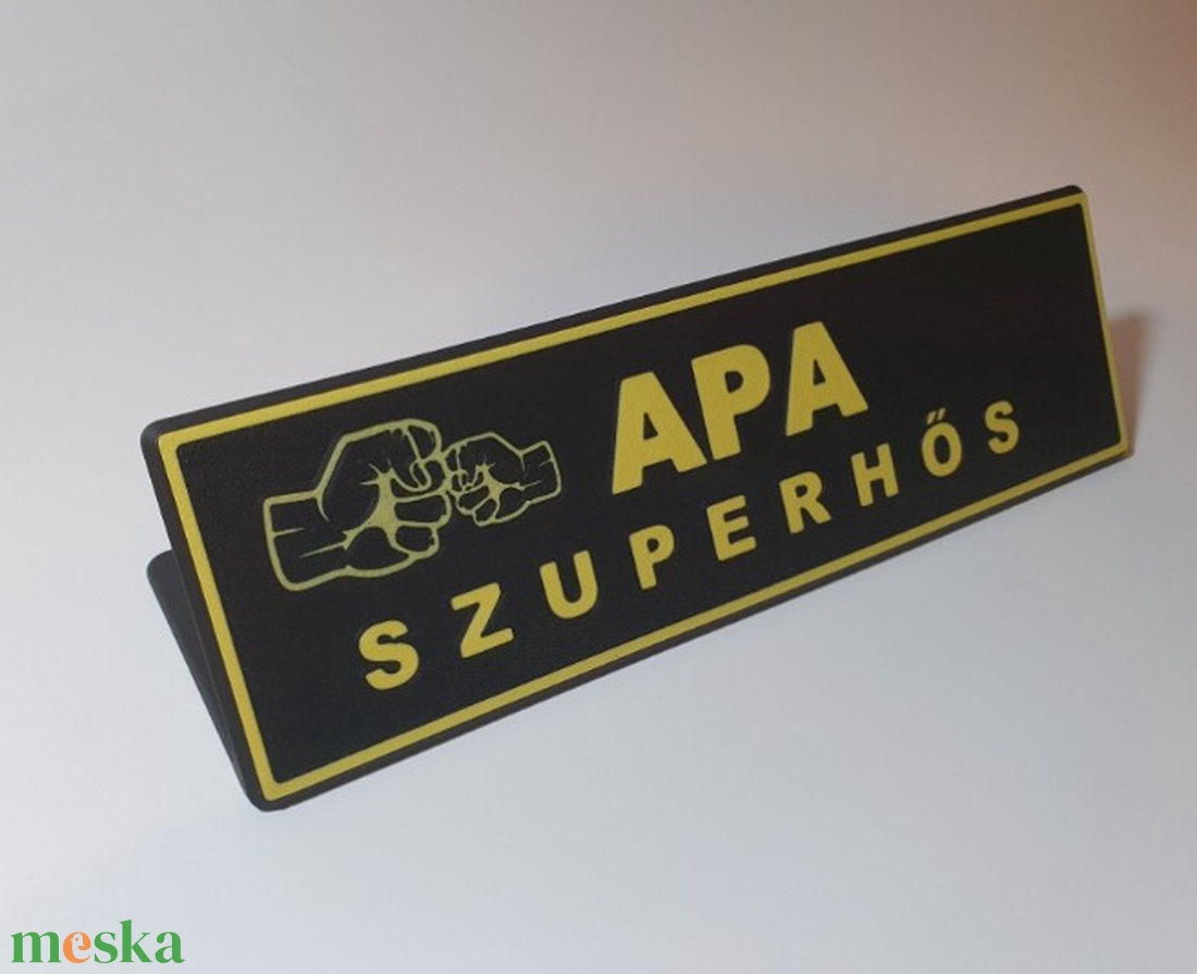 Apa Szuperhős dekor névtábla � egyedi ajándék apáknak - otthon & életmód - ház & kert - névtábla - Meska.hu