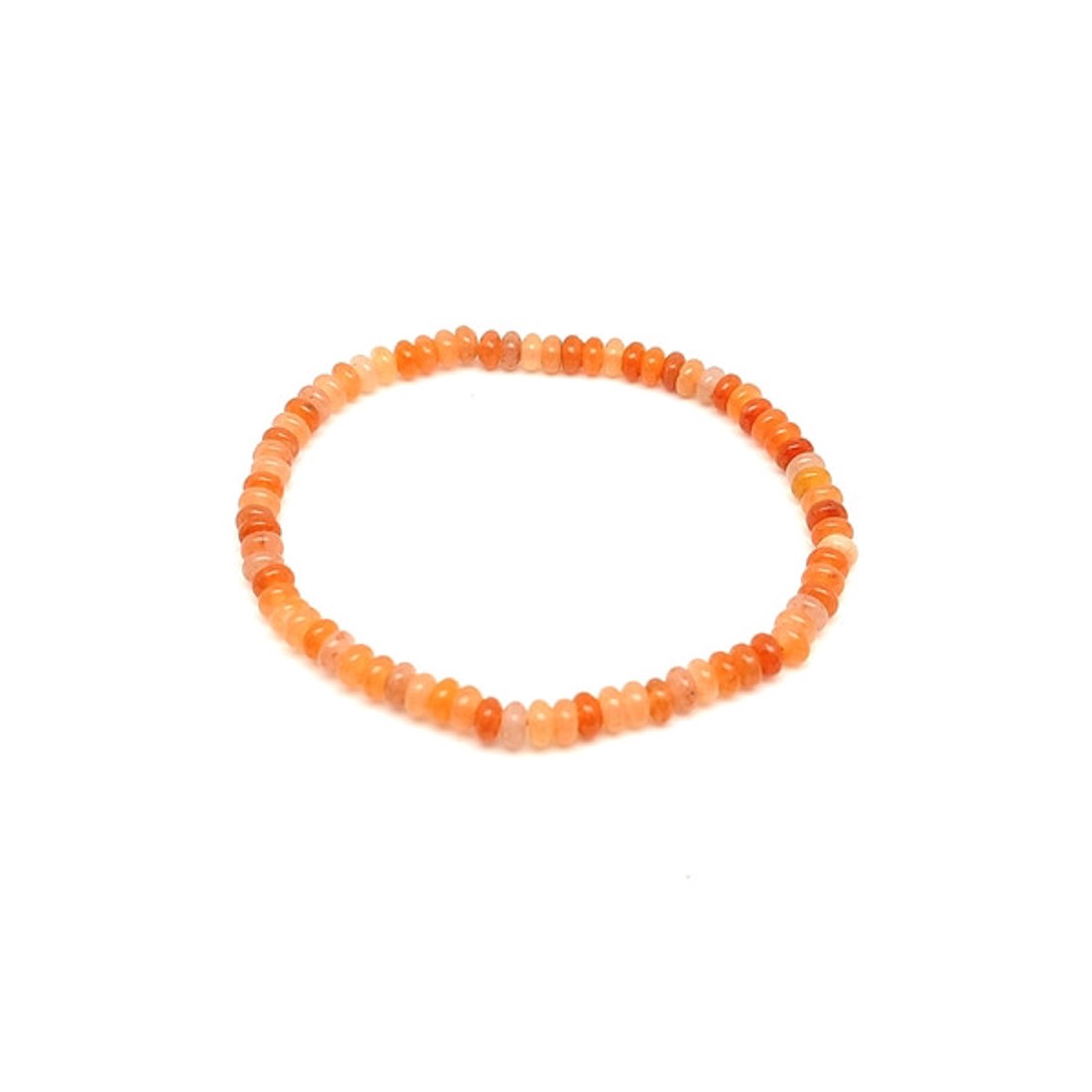 Barack aventurin korong ásványkarkötő 4x2 mm Hajnalpír - ékszer - karkötő - ásványkarkötő - Meska.hu