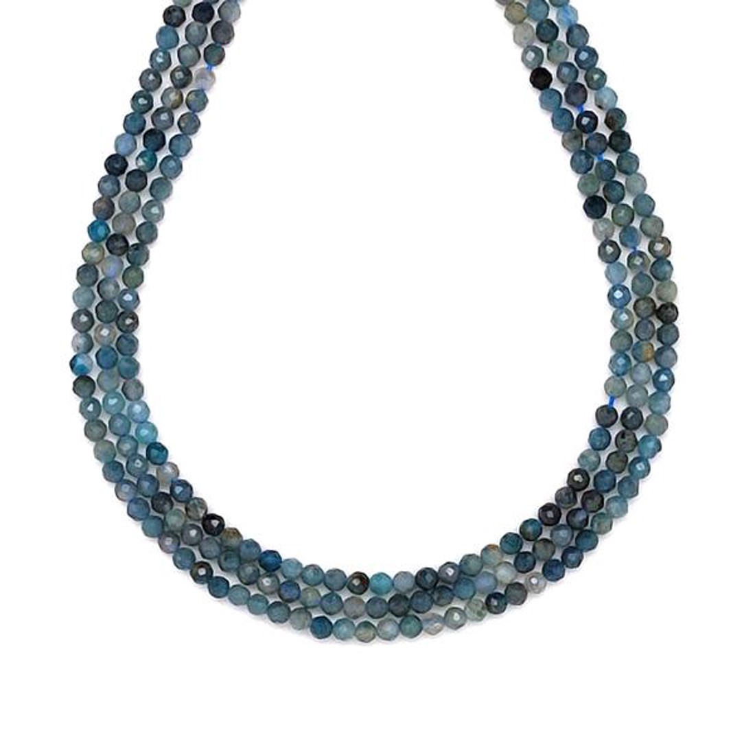 Turmalin kék fazettált golyó 2-3mm ékszerkészítő alapanyag (füzér) - kellékek & szerszámok - ásvány alapanyag - ásványfüzér - Meska.hu