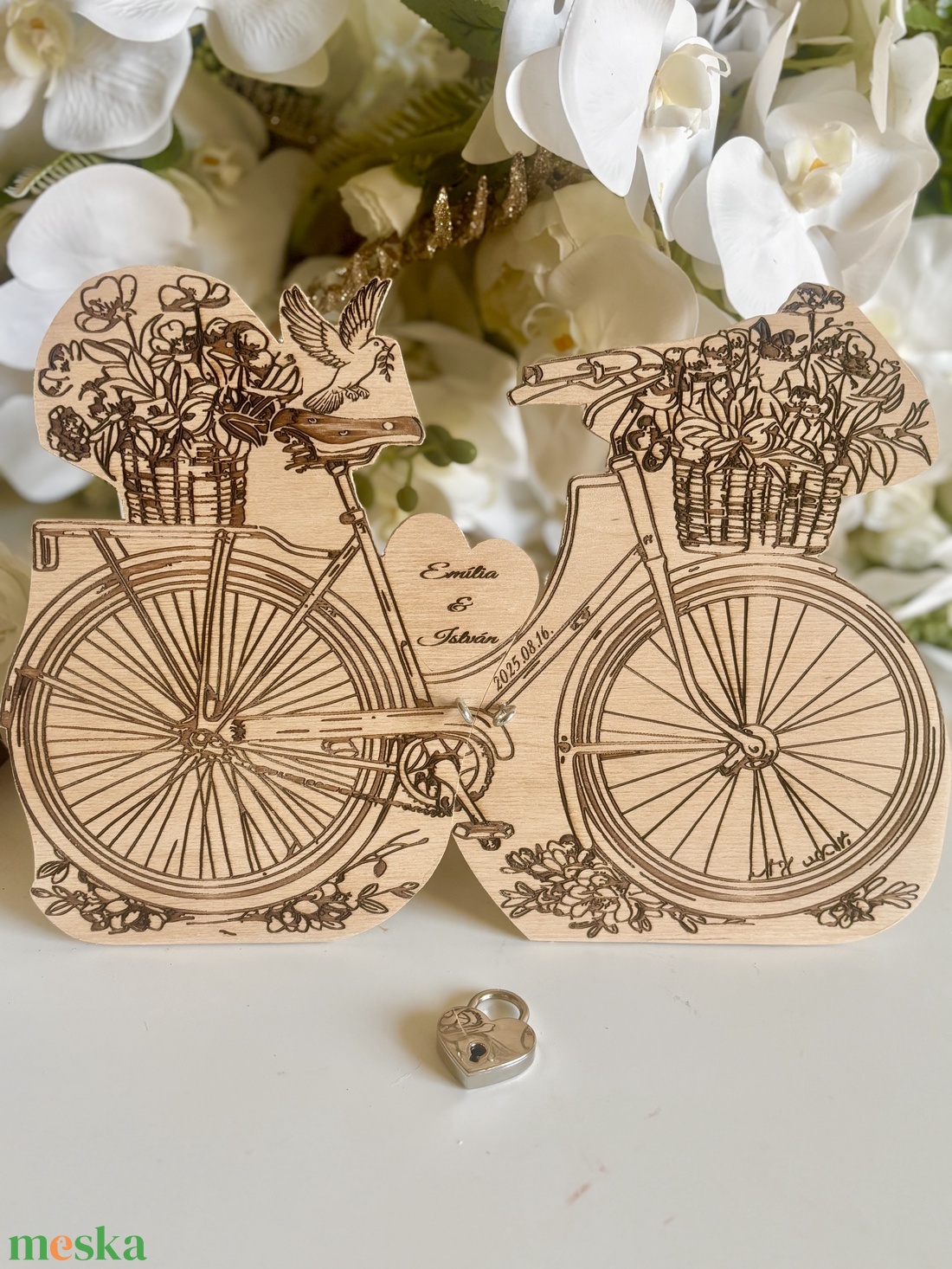Lakatceremónia (kerékpáros) - esküvő - emlék & ajándék - nászajándék - ceremónia szett - Meska.hu