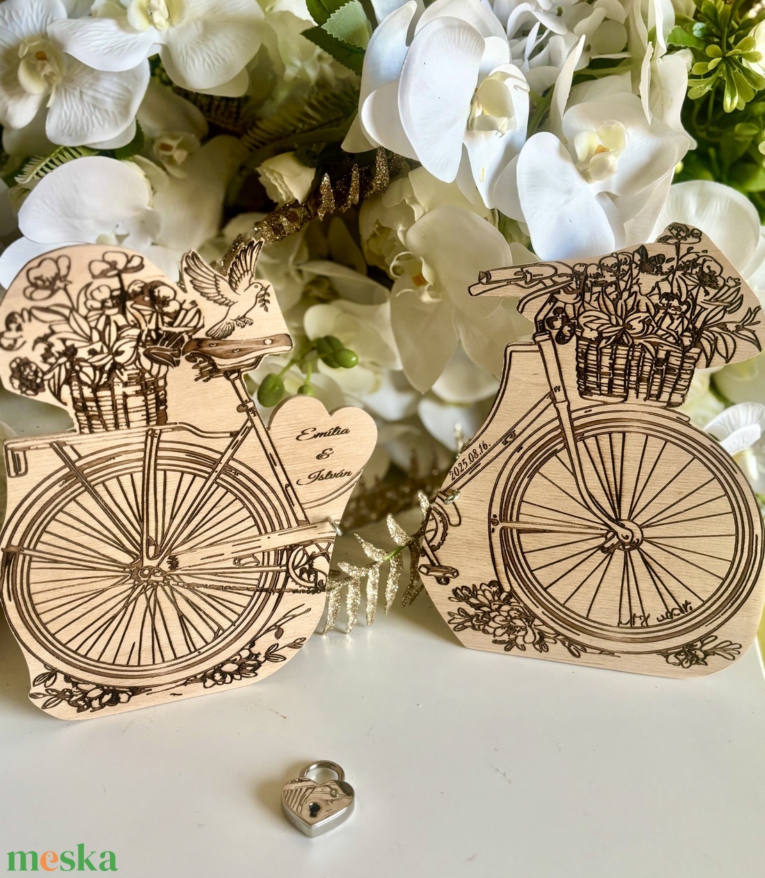 Lakatceremónia (kerékpáros) - esküvő - emlék & ajándék - nászajándék - ceremónia szett - Meska.hu