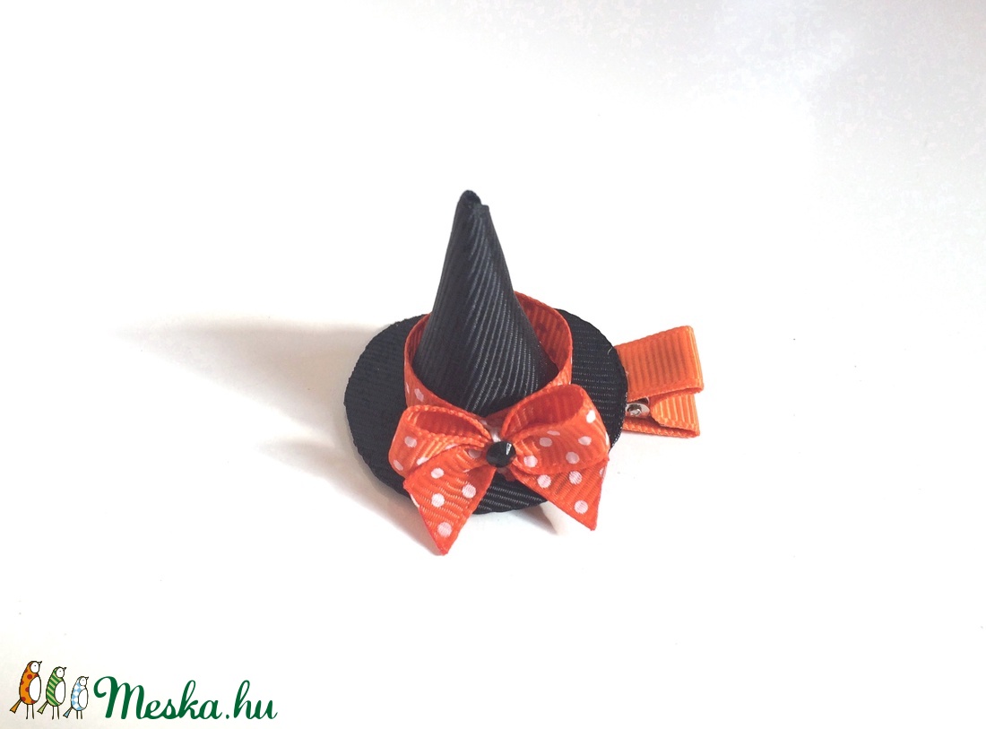 Halloween boszorkány kalap hajcsat -  - Meska.hu