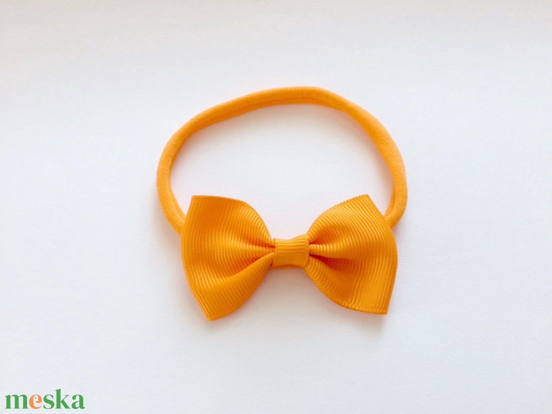 Narancssárga masnis puha rugalmas fejpánt - ruha & divat - hajdísz & hajcsat - hajráf & hajpánt - Meska.hu