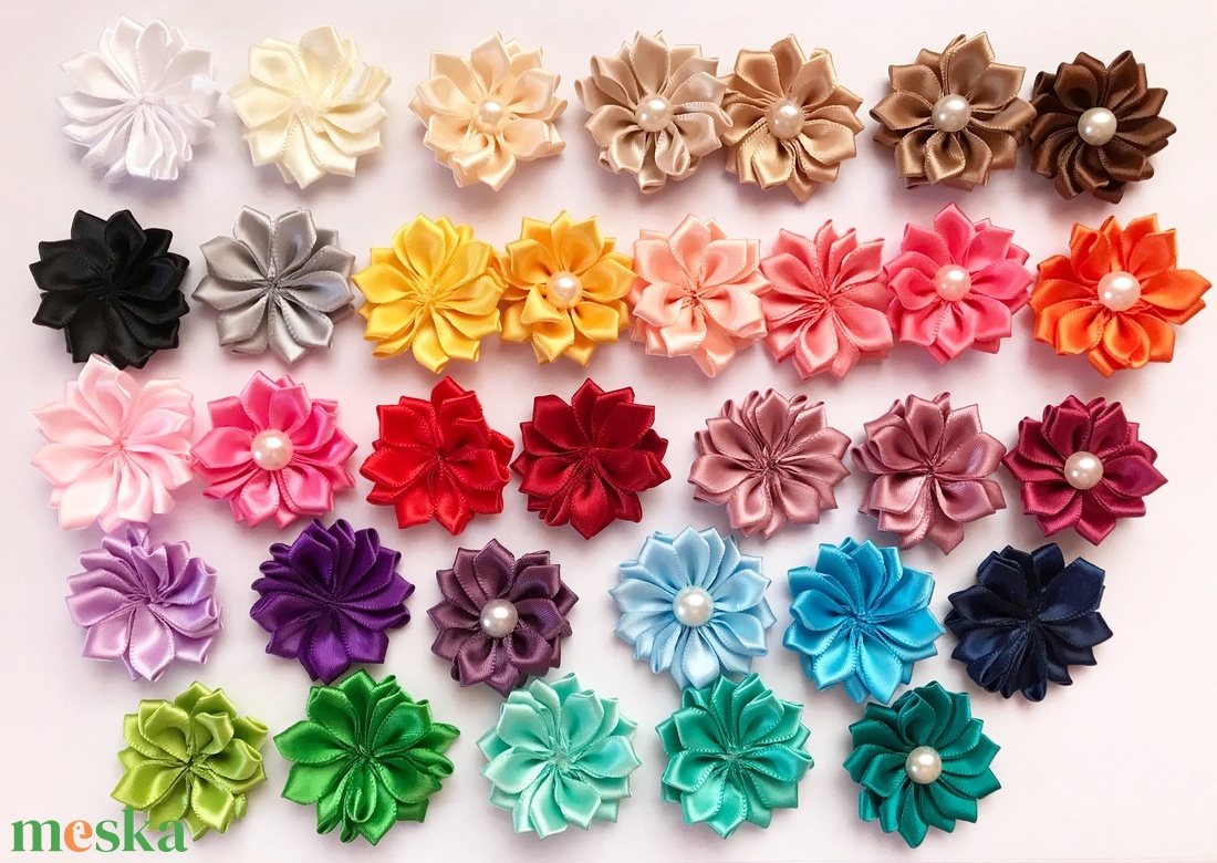 Rózsaszín virágos puha rugalmas hajpánt, fejpánt - ruha & divat - hajdísz & hajcsat - hajráf & hajpánt - Meska.hu