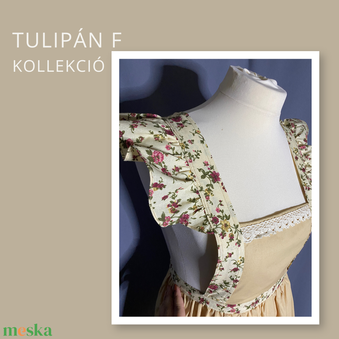 Tulipán F kollekció- bézs kötény - otthon & életmód - konyhafelszerelés, tálalás - konyhai textil - kötény - Meska.hu Tulipán F kollekció- bézs kötény - otthon & életmód - konyhafelszerelés, tálalás - konyhai textil - kötény - Meska.hu