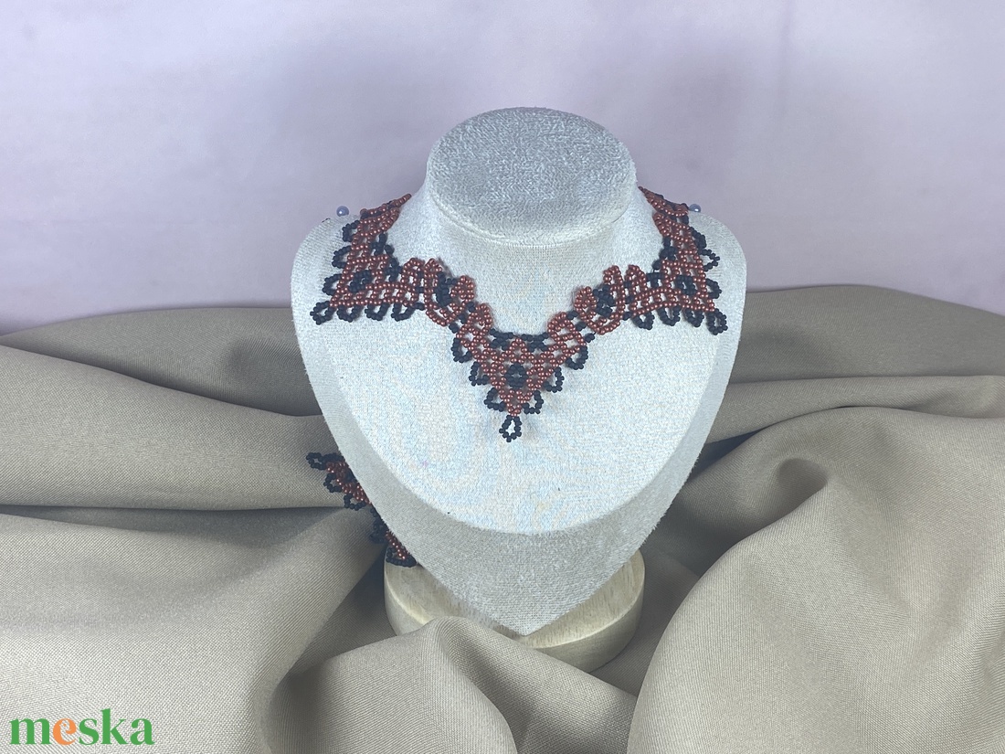 KÉSZLETEN- Gyöngynyaklánc - ékszer - nyaklánc - gyöngyös nyaklánc - Meska.hu