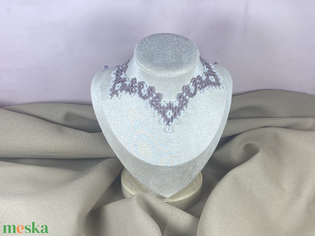 KÉSZLETEN- Gyöngynyaklánc - ékszer - nyaklánc - gyöngyös nyaklánc - Meska.hu