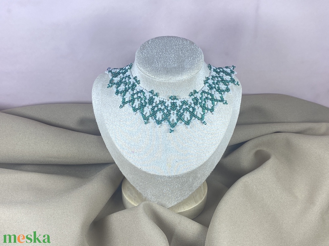 KÉSZLETEN- Gyöngynyaklánc - ékszer - nyaklánc - gyöngyös nyaklánc - Meska.hu