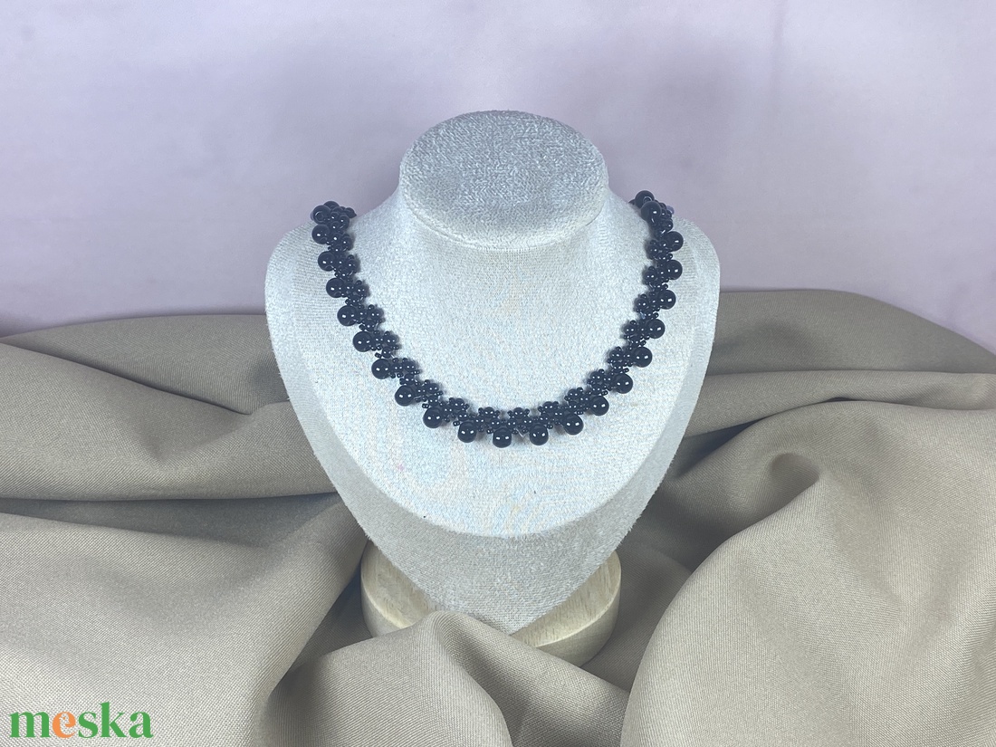 KÉSZLETEN- Gyöngynyaklánc - ékszer - nyaklánc - gyöngyös nyaklánc - Meska.hu