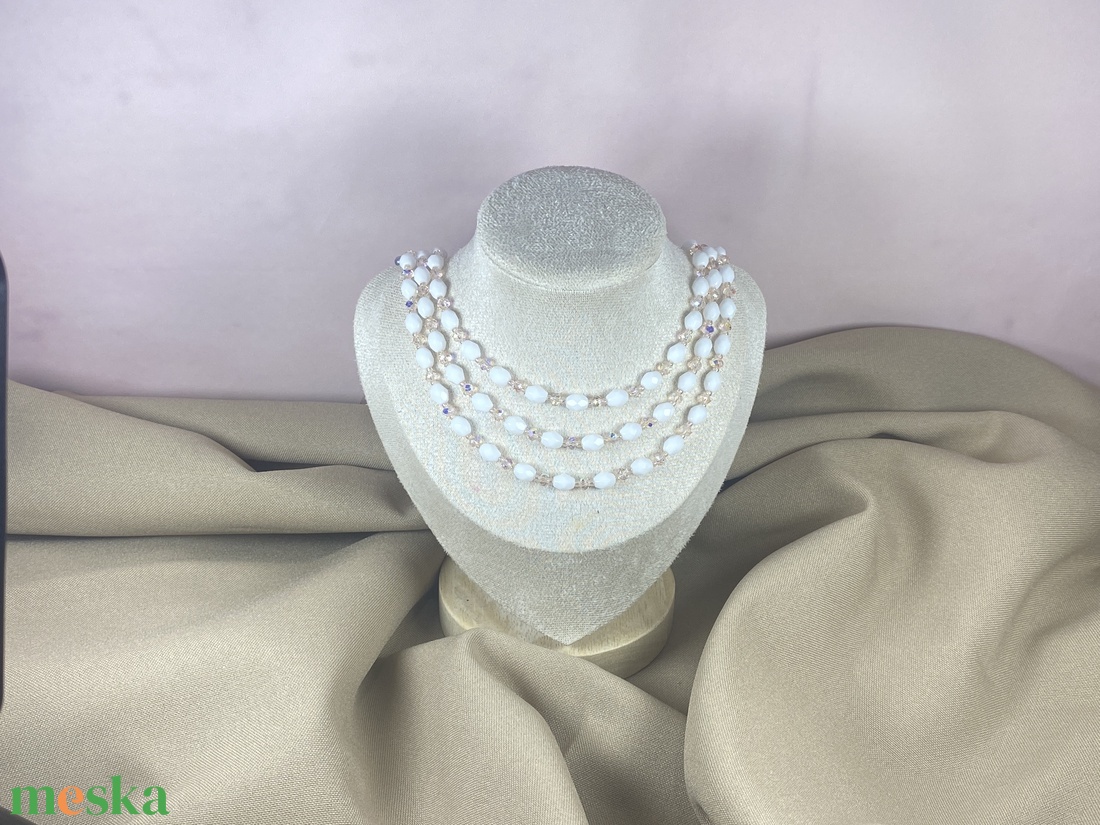 KÉSZLETEN- Gyöngysor - ékszer - nyaklánc - gyöngyös nyaklánc - Meska.hu