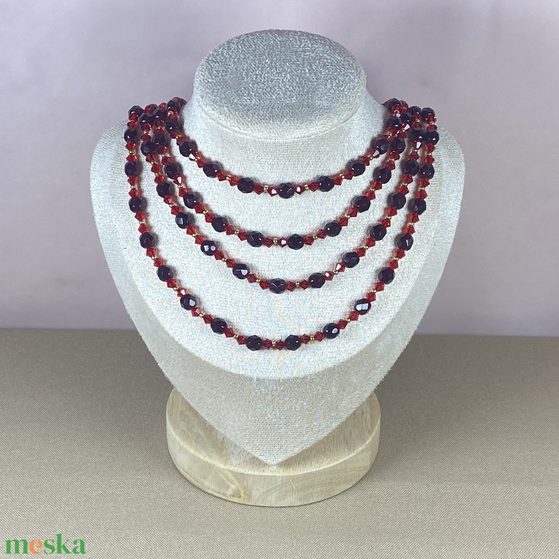 KÉSZLETEN- Gyöngysor - ékszer - nyaklánc - gyöngyös nyaklánc - Meska.hu