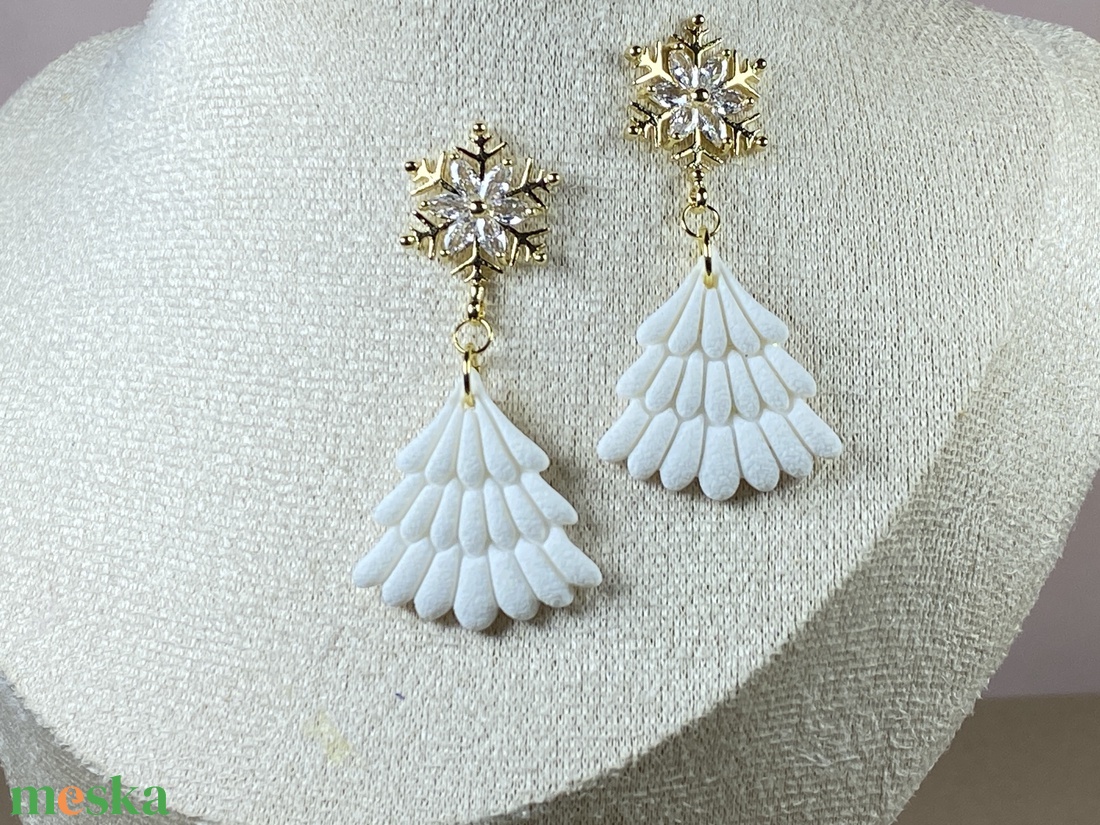 Pasztell karácsony - fenyőfa - ékszer - ékszerszett - Meska.hu