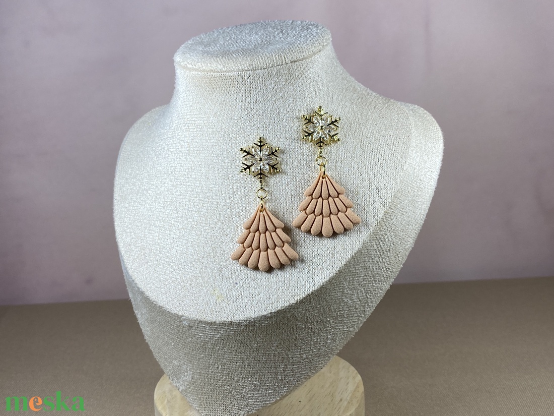 Pasztell karácsony - fenyőfa - ékszer - ékszerszett - Meska.hu