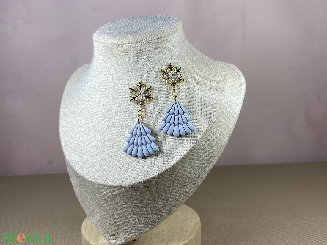 Pasztell karácsony - fenyőfa - ékszer - ékszerszett - Meska.hu