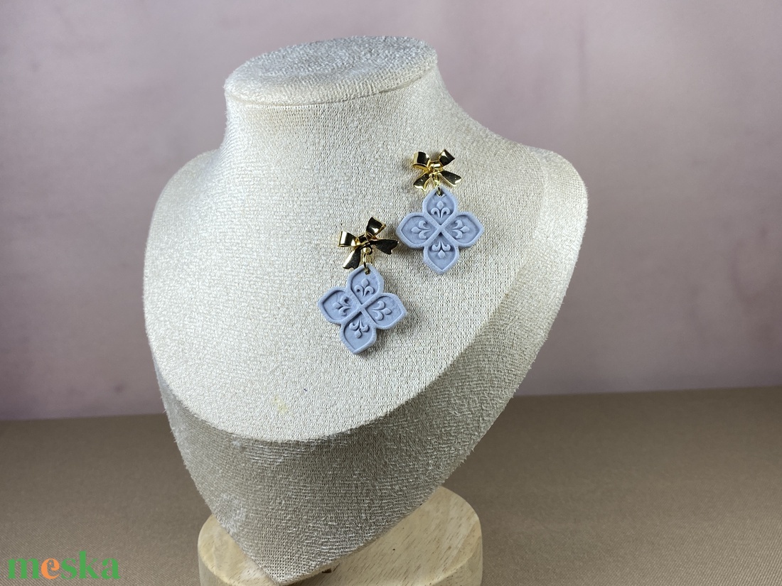 Pasztell karácsony fülbevaló - ékszer - ékszerszett - Meska.hu