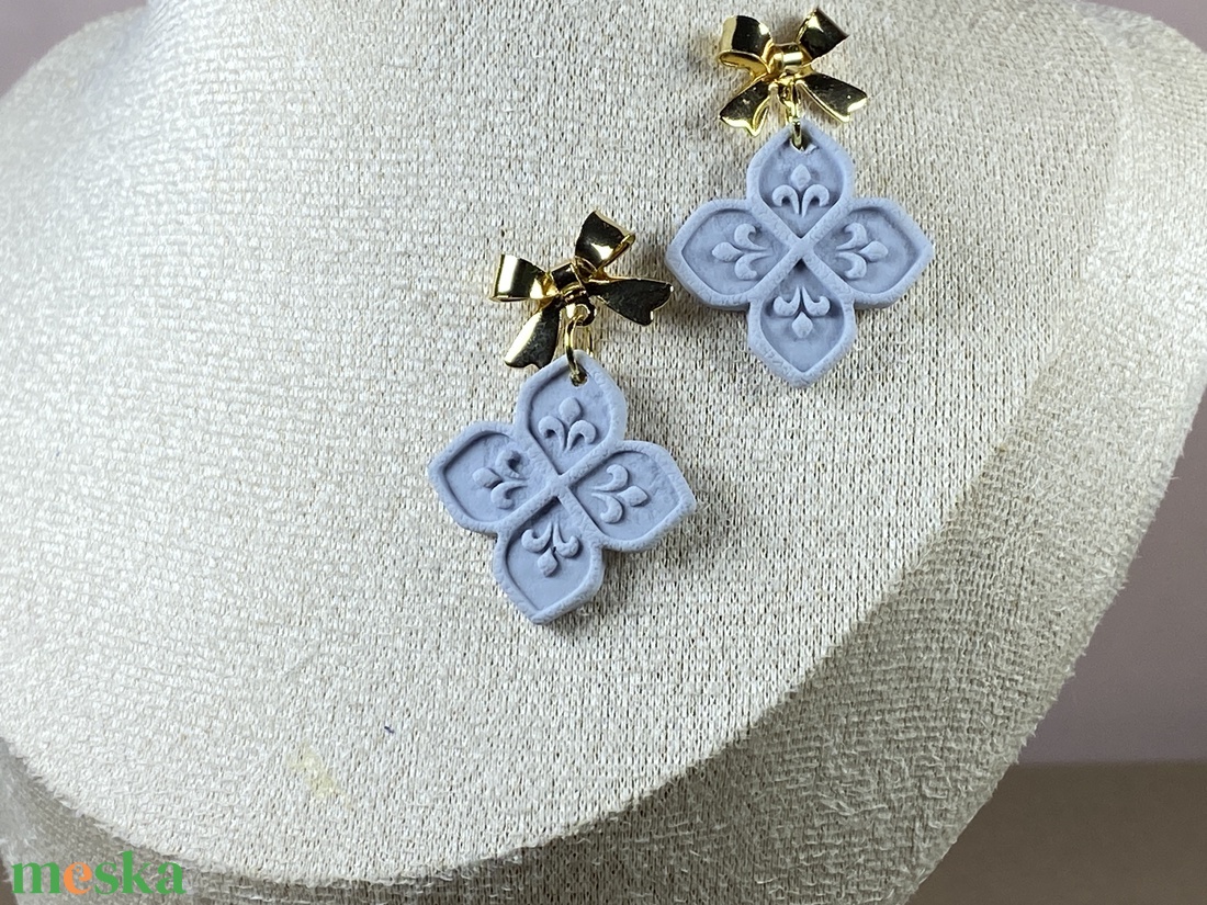 Pasztell karácsony fülbevaló - ékszer - ékszerszett - Meska.hu