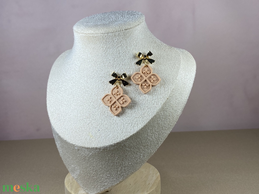 Pasztell karácsony fülbevaló - ékszer - ékszerszett - Meska.hu