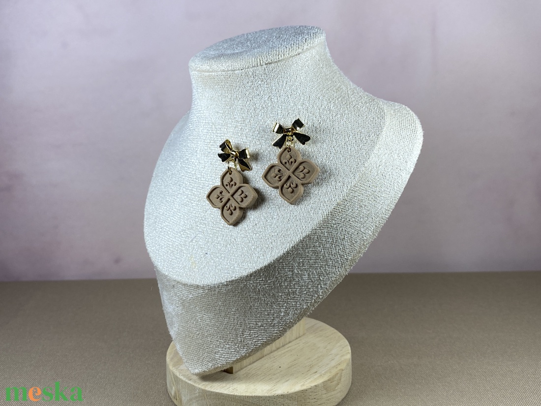 Pasztell karácsony fülbevaló - ékszer - ékszerszett - Meska.hu