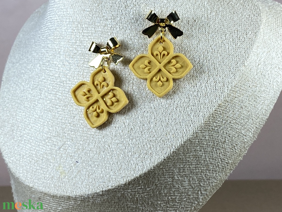 Pasztell karácsony fülbevaló - ékszer - ékszerszett - Meska.hu