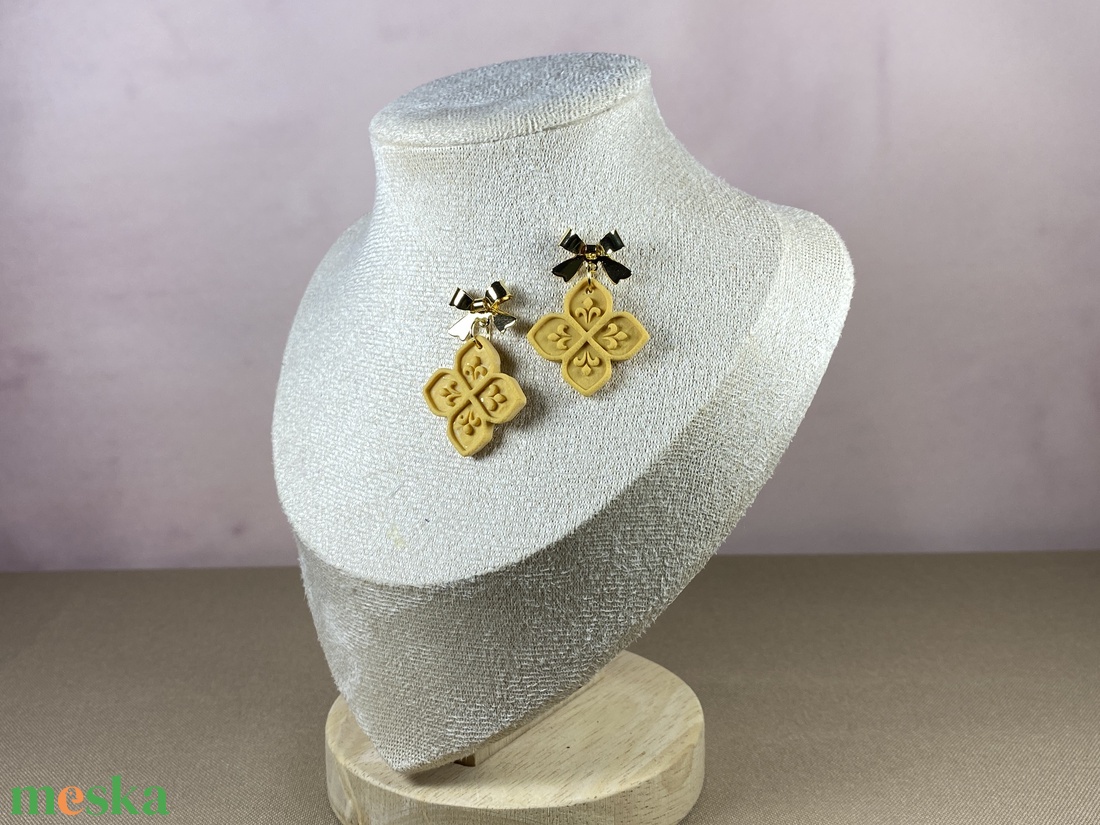 Pasztell karácsony fülbevaló - ékszer - ékszerszett - Meska.hu