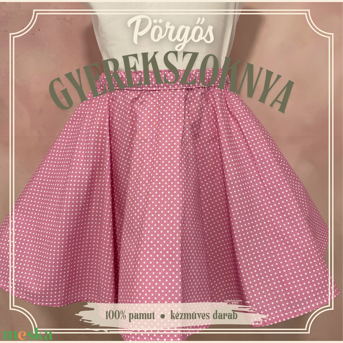 Extra pörgős körloknis gyerekszoknya több méretben - KÉSZLETEN - ruha & divat - gyerekruha - szoknya - Meska.hu