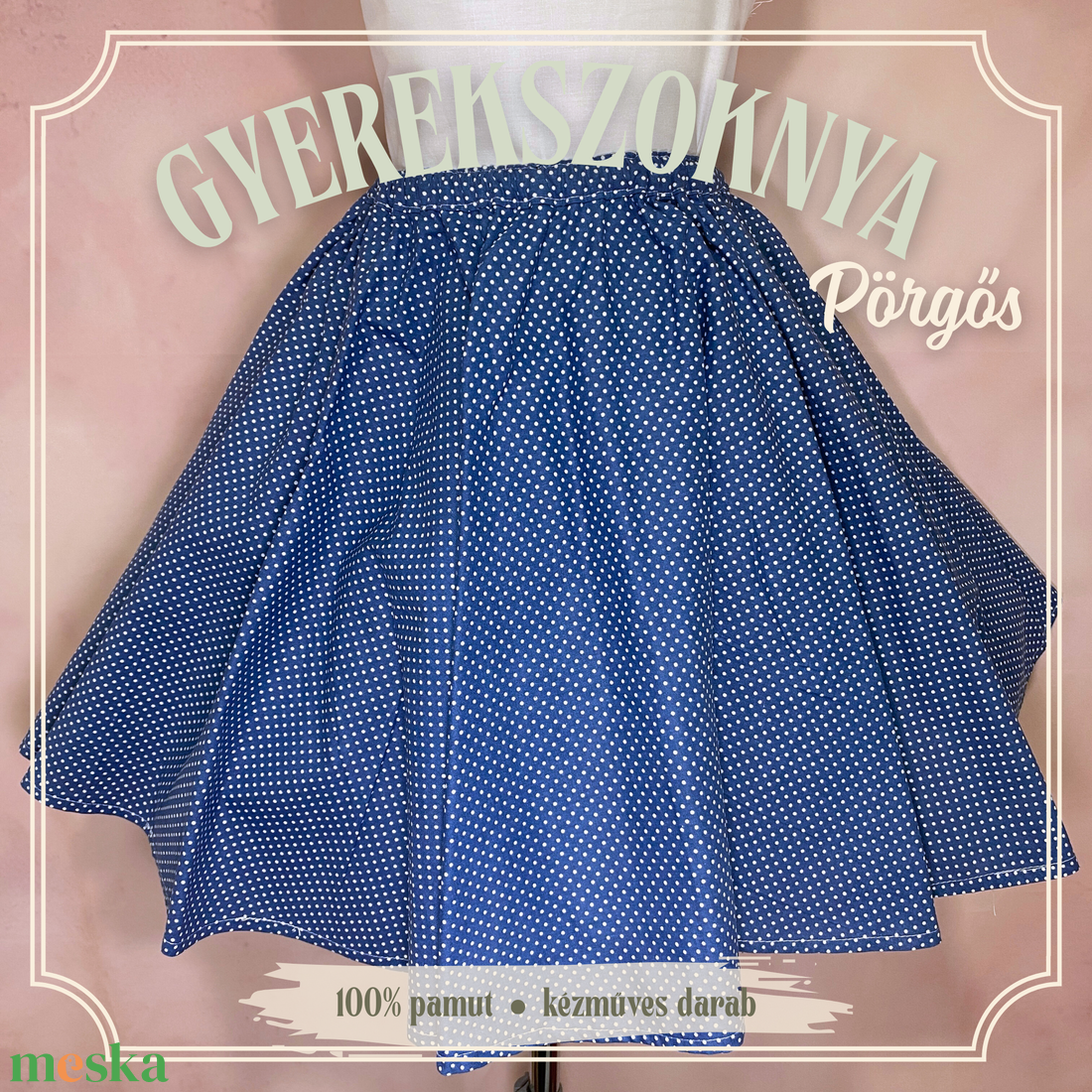 Extra pörgős körloknis gyerekszoknya több méretben - KÉSZLETEN - ruha & divat - gyerekruha - szoknya - Meska.hu