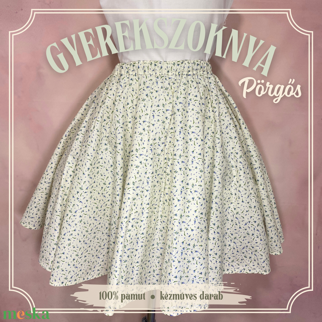 Extra pörgős körloknis gyerekszoknya több méretben - KÉSZLETEN - ruha & divat - gyerekruha - szoknya - Meska.hu