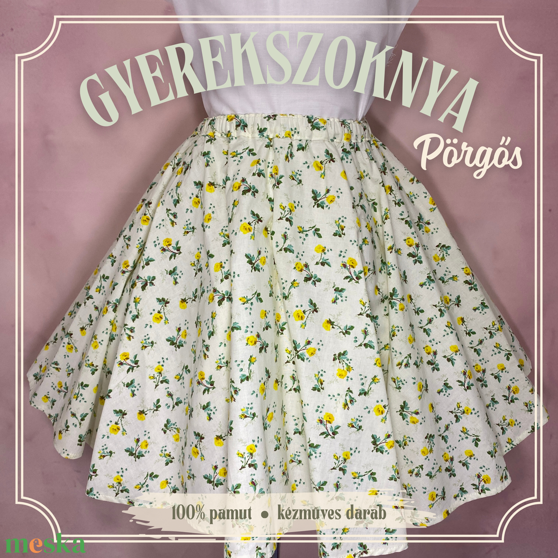 Extra pörgős körloknis gyerekszoknya több méretben - KÉSZLETEN - ruha & divat - gyerekruha - szoknya - Meska.hu