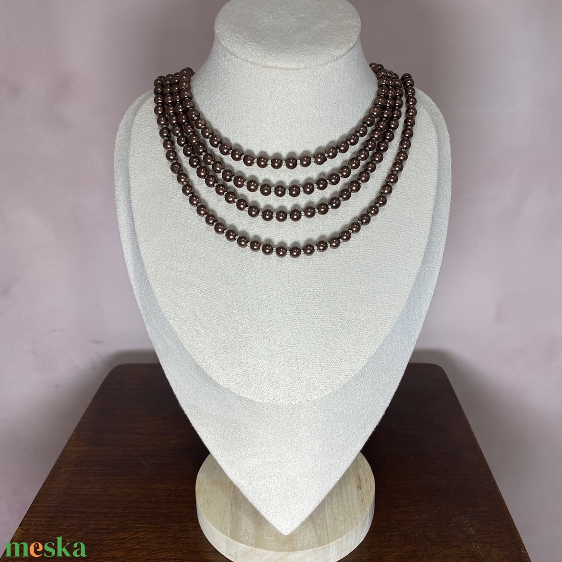 KÉSZLETEN- Gyöngysor - ékszer - nyaklánc - gyöngyös nyaklánc - Meska.hu