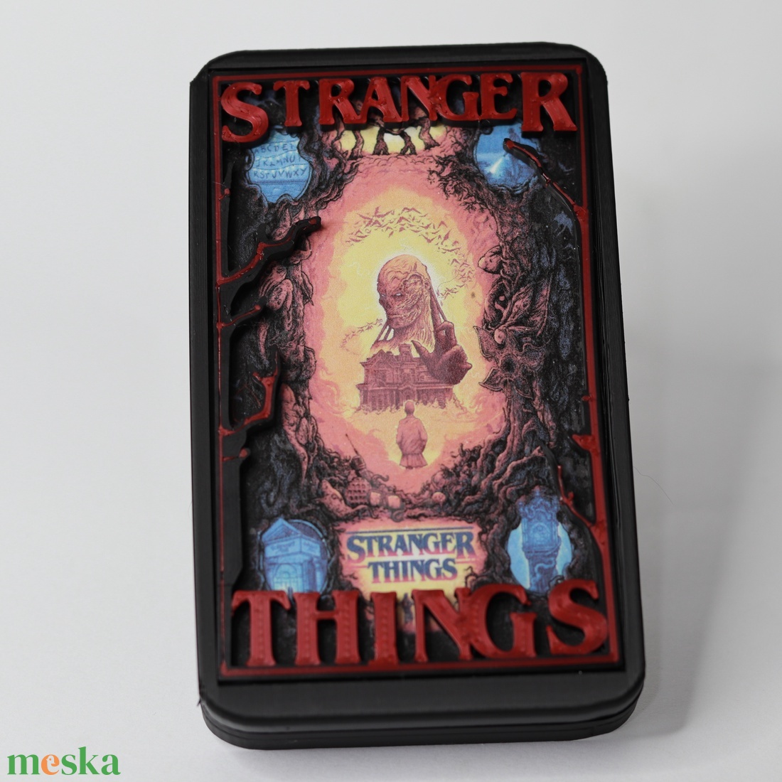 Stranger Things  Demogorgon irattartó - táska & tok - pénztárca & más tok - kártyatartó & irattartó - Meska.hu