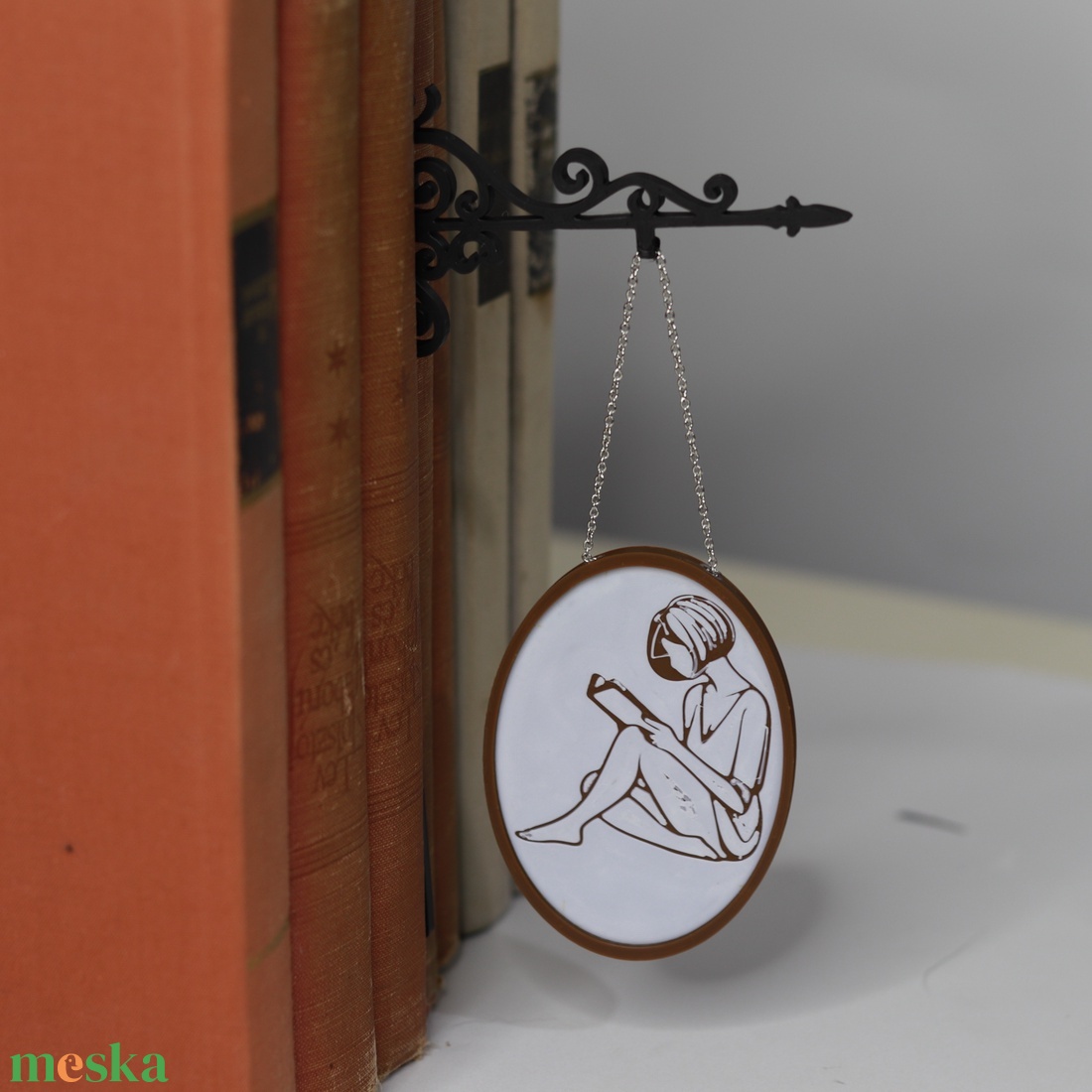 Könyvcégér � könyvjelző - könyv & zene - könyvjelző - Meska.hu