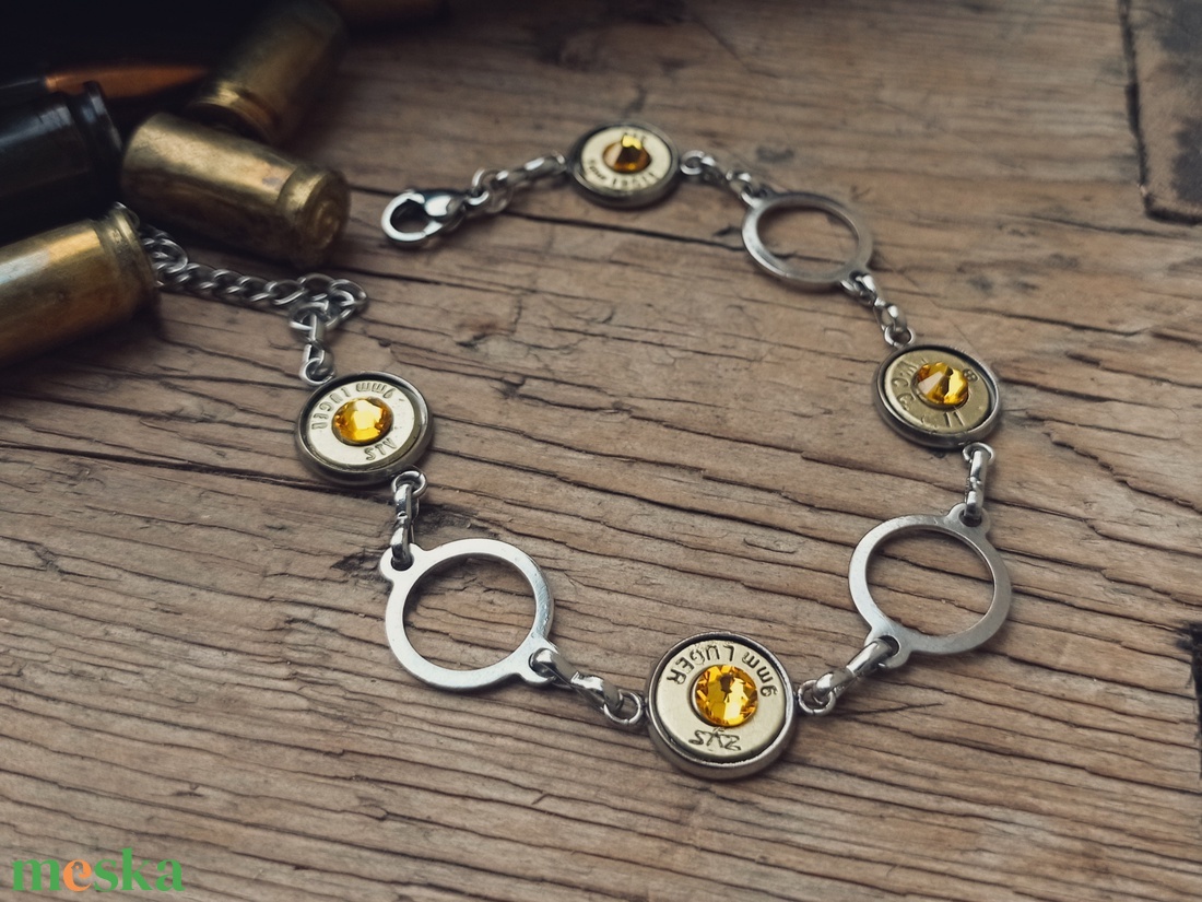 9mm Karkötő - Aranysárga - ékszer - karkötő - bogyós karkötő - Meska.hu 9mm Karkötő - Aranysárga - ékszer - karkötő - bogyós karkötő - Meska.hu