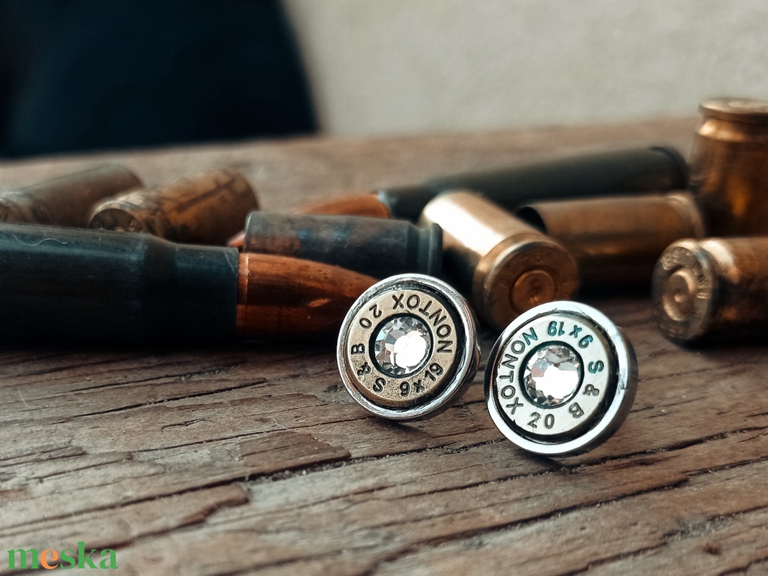 9mm Bedugós Fülbevaló - Gyémántfehér - ékszer - fülbevaló - pötty fülbevaló - Meska.hu